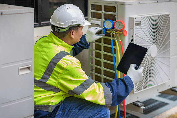 Professional Air Duct Cleaning technician working in Hiseville, KY